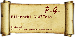Pilinszki Glória névjegykártya